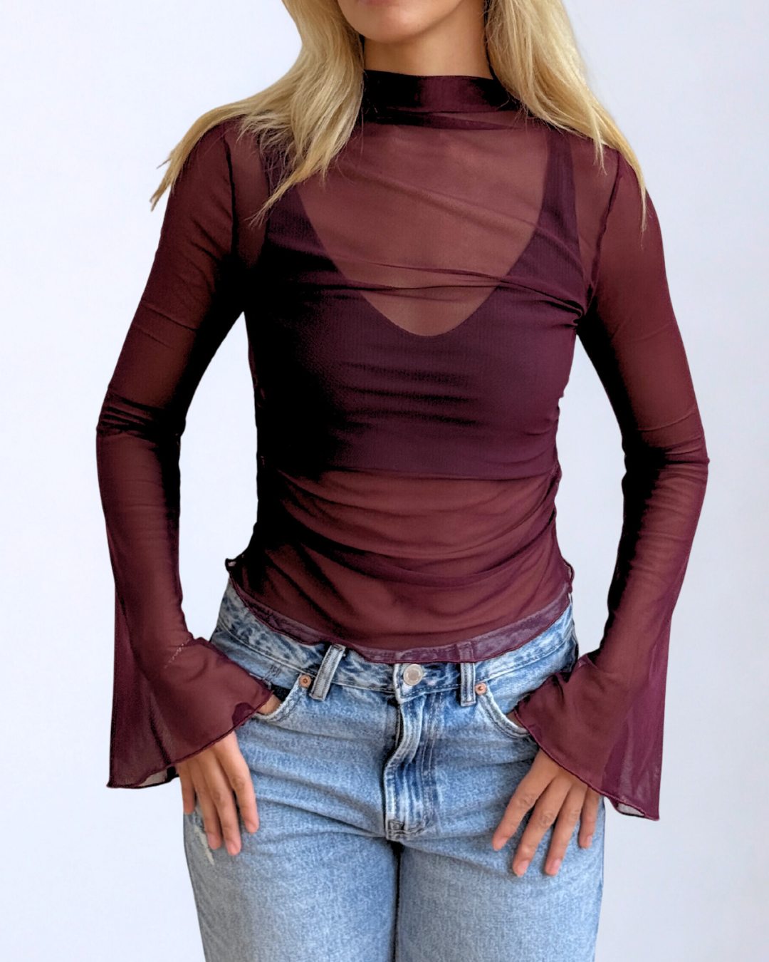 Bell Mesh Burgundy