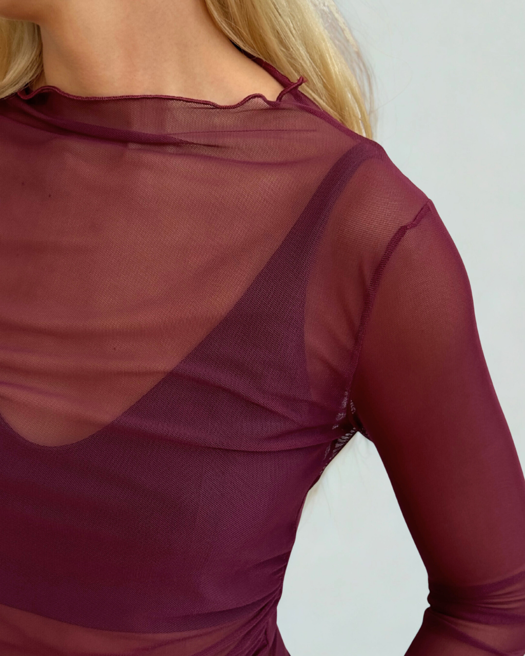 Lubau Mesh Burgundy