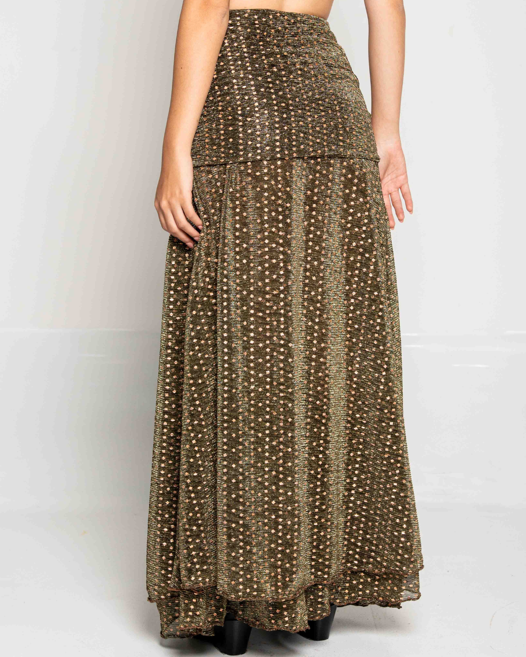 Falda Reva Brillos Dorados