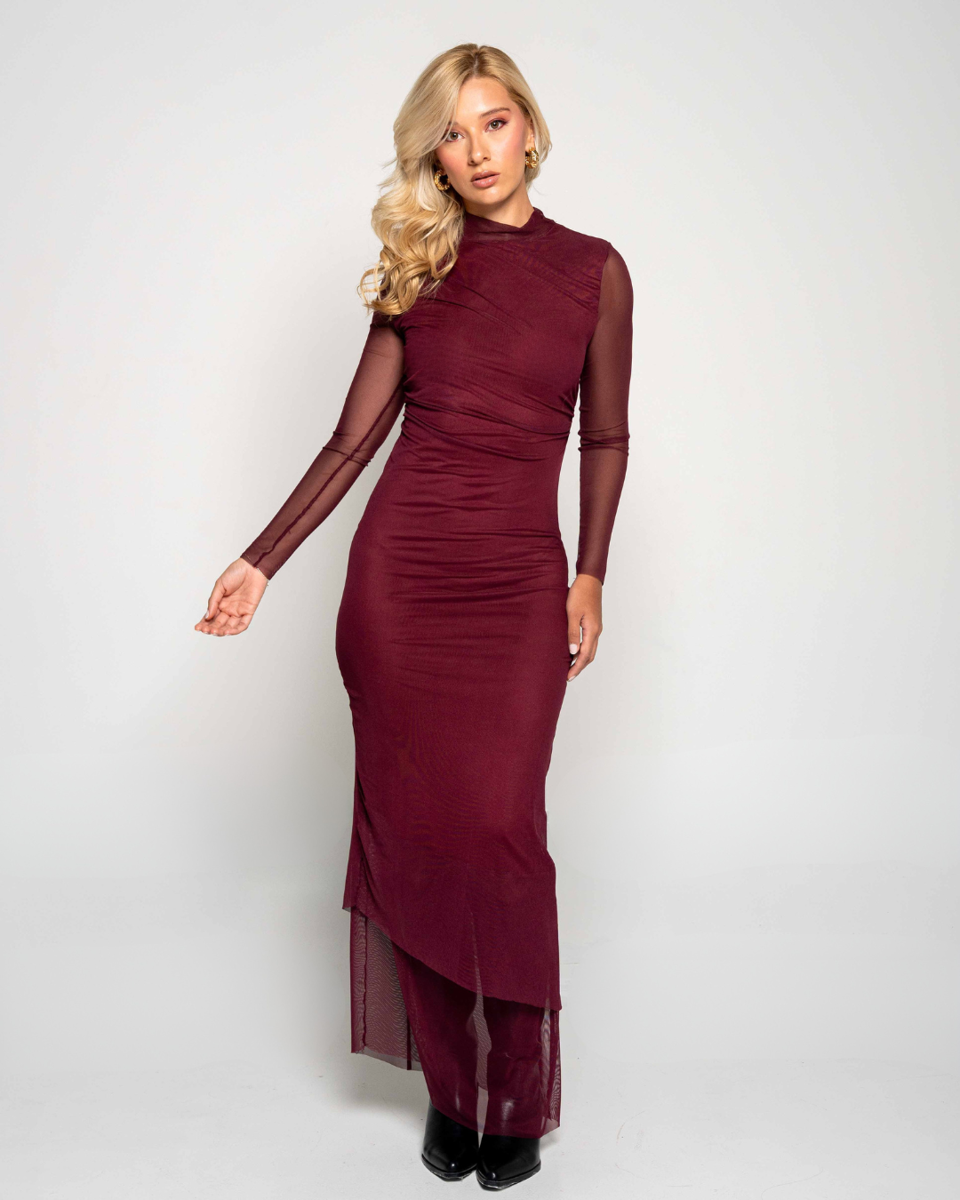 Vestido Nira Burgundy