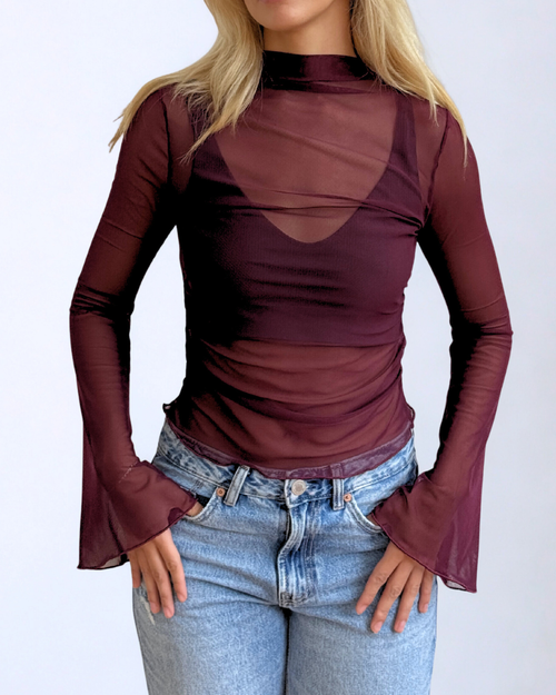 Bell Mesh Burgundy