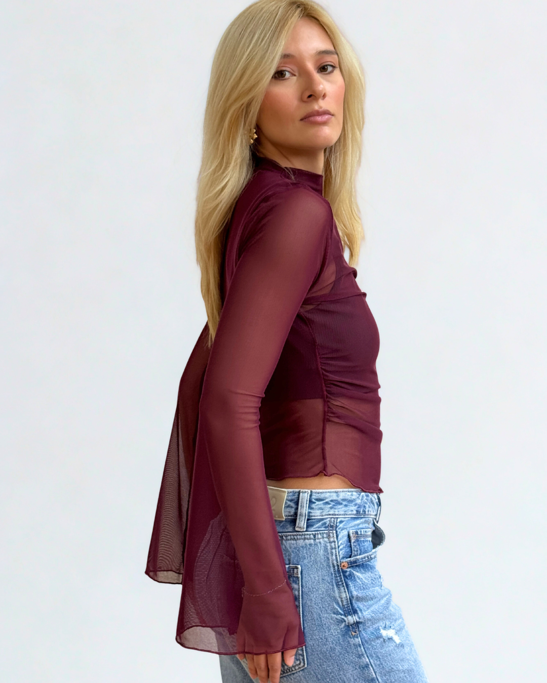 Bell Mesh Burgundy
