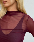 Bell Mesh Burgundy