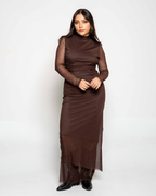 Vestido Nira Dark Brown