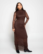 Vestido Nira Dark Brown