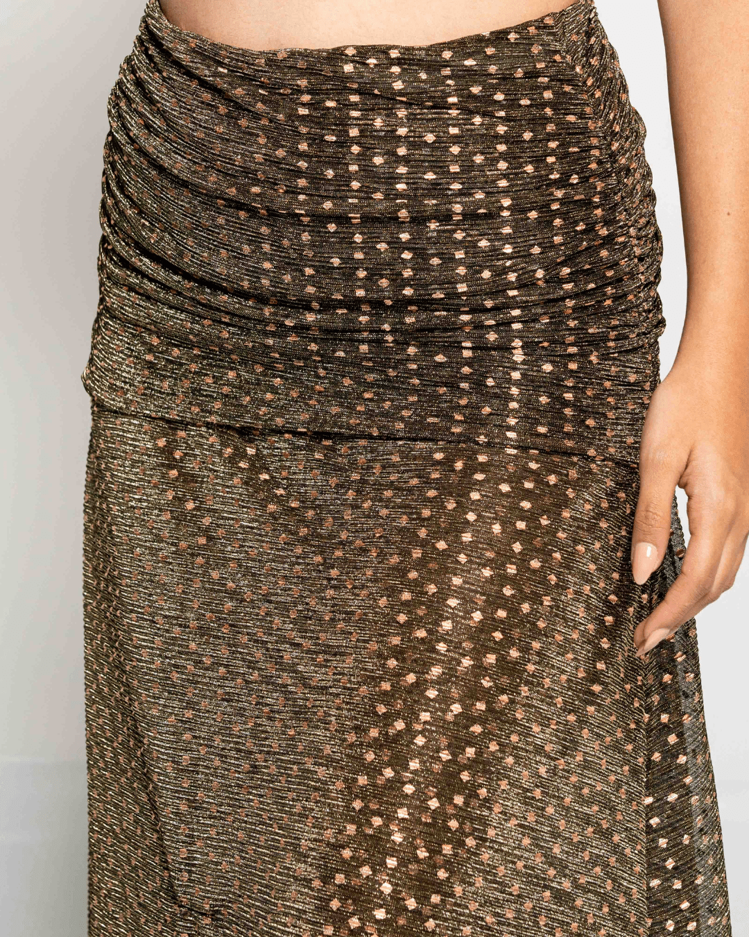 Falda Reva Brillos Dorados - Nítida