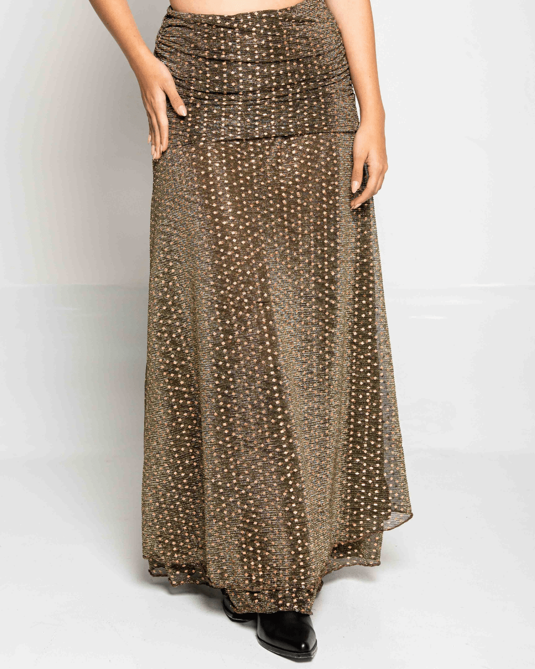 Falda Reva Brillos Dorados - Nítida