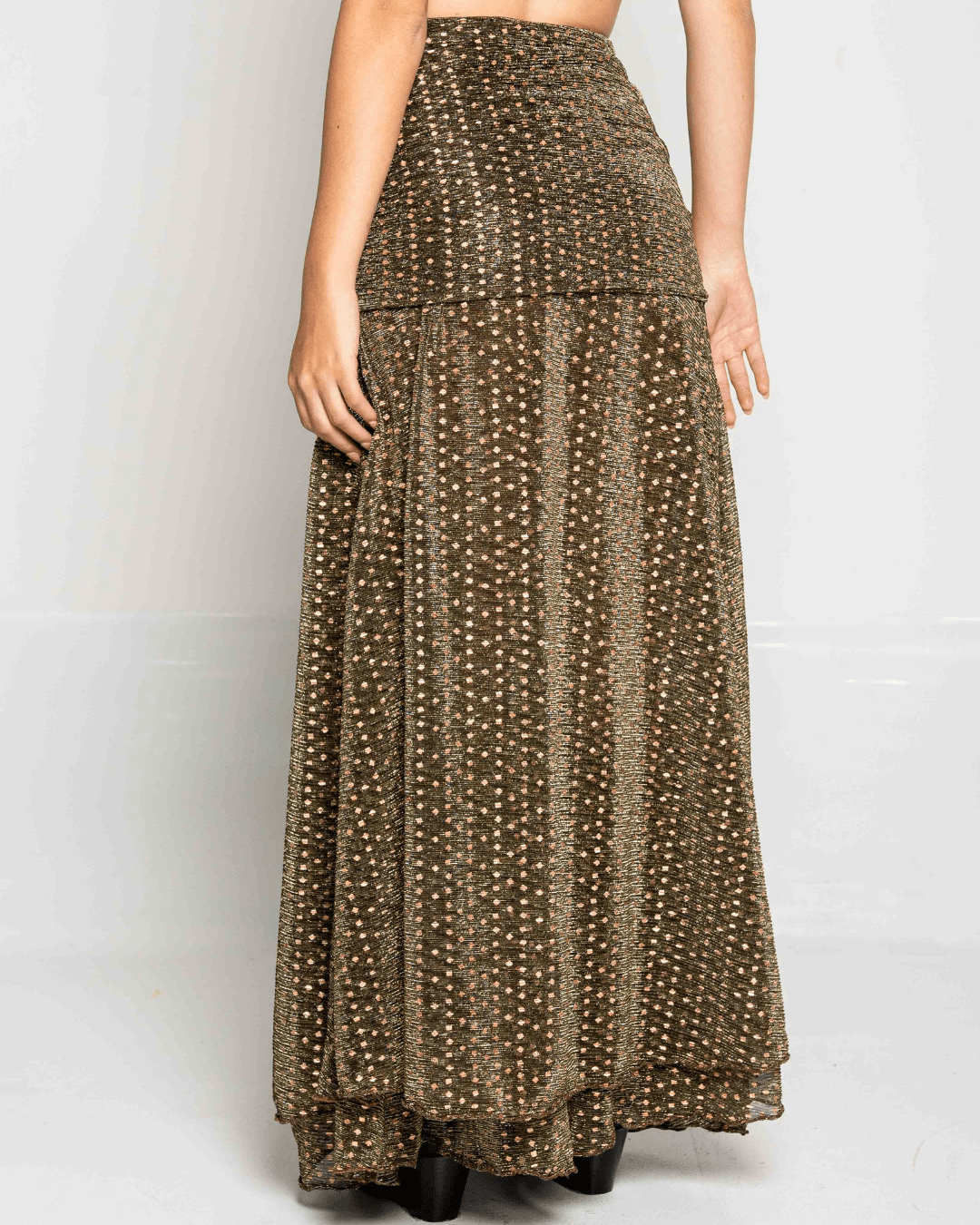 Falda Reva Brillos Dorados - Nítida