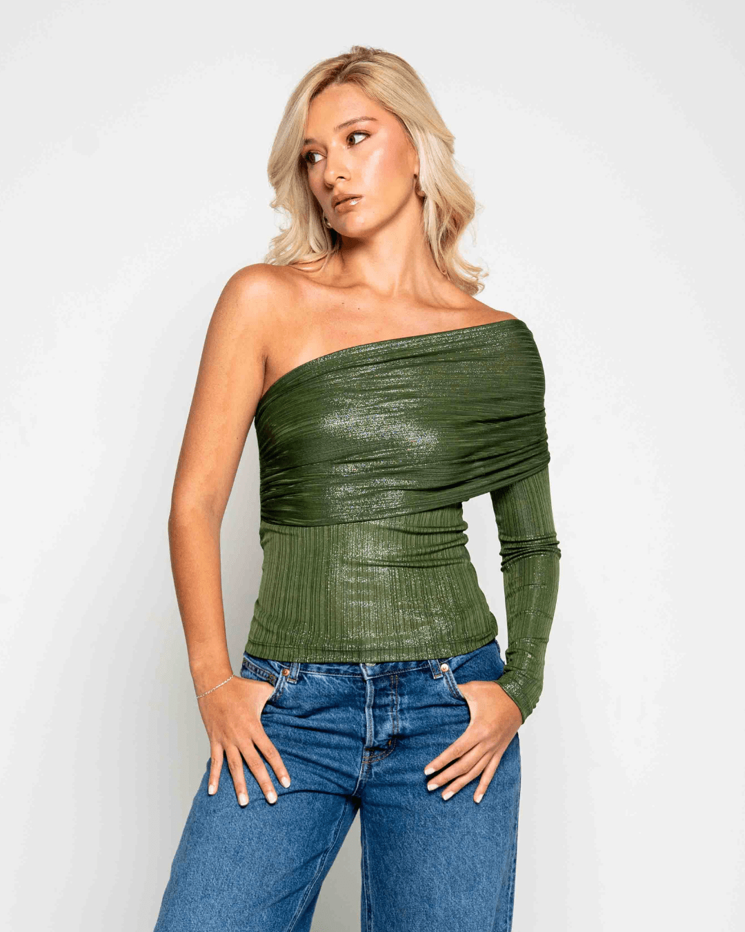 Top Syra Dark Shinny Green - Nítida