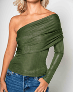 Top Syra Dark Shinny Green - Nítida