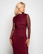 Vestido Nira Burgundy - Nítida