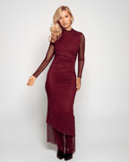 Vestido Nira Burgundy - Nítida